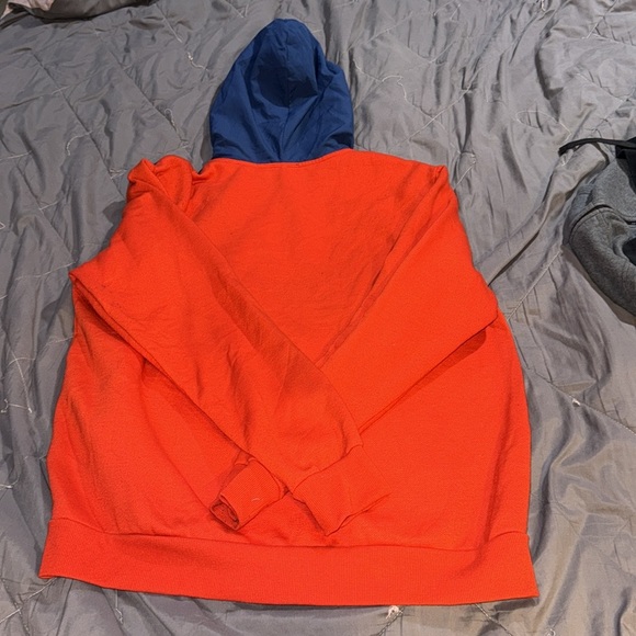 NIKE BLUE AND ORANGE ZIP UP HOODIE - Picture 5 of 5